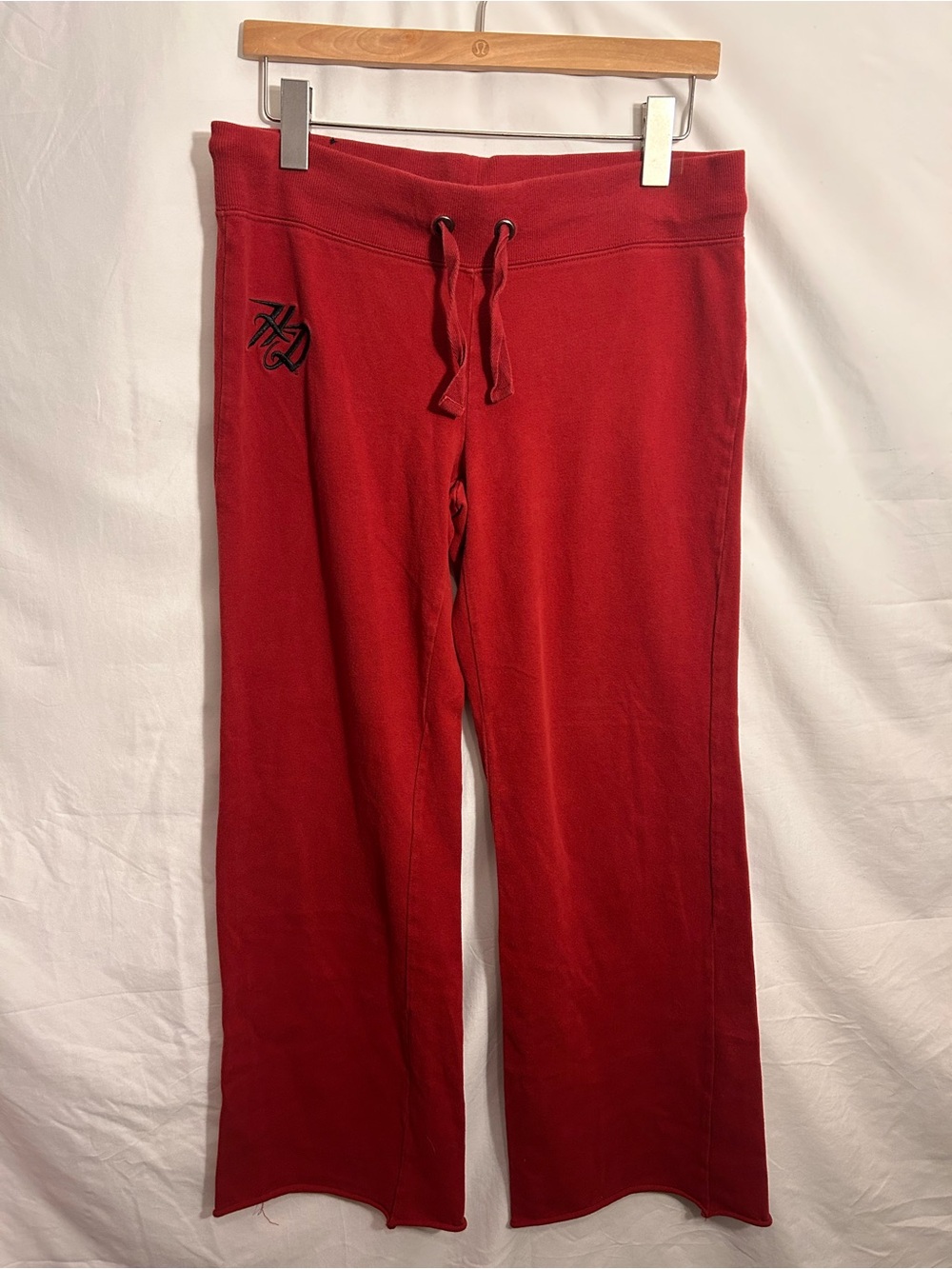 Harley-Davidson Red Women's Drawstring Track Pants Y2K